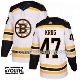 Adidas Maillot de Hockey Boston Bruins Torey Krug 47 2017-2018 Blanc Authentic - Enfant
